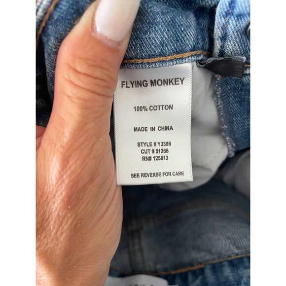 Flying Monkey Women's Cropped Ankle Bootcut Jeans - Picture 6 of 7